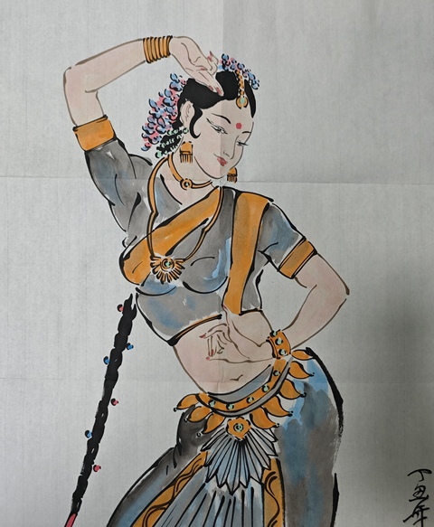 古玩字畫著名美術教育家人物畫大師阿老之子老國保人物拍賣,當前價格699元