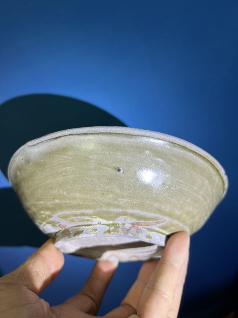 古玩陶瓷越窯青瓷淺碗拍賣，當前價格0元
