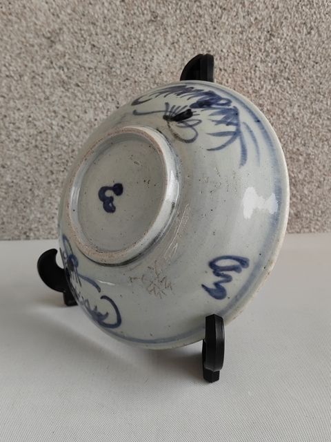 古玩陶瓷青花夔龍紋盤拍賣,當前價格680元