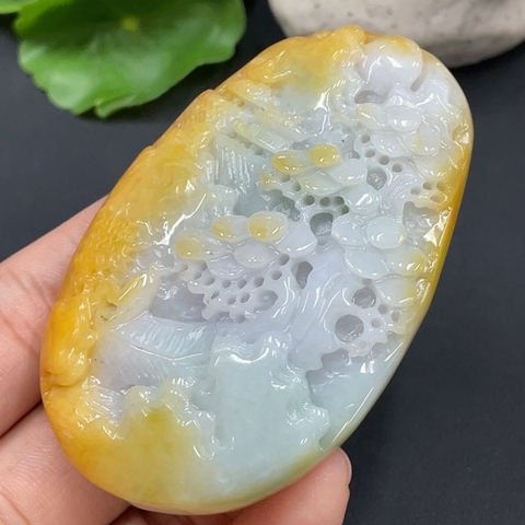 古玩玉器天然翡翠掛件帶翡翠證書(帶玉繩,會綁好)拍賣,當前價格2000元