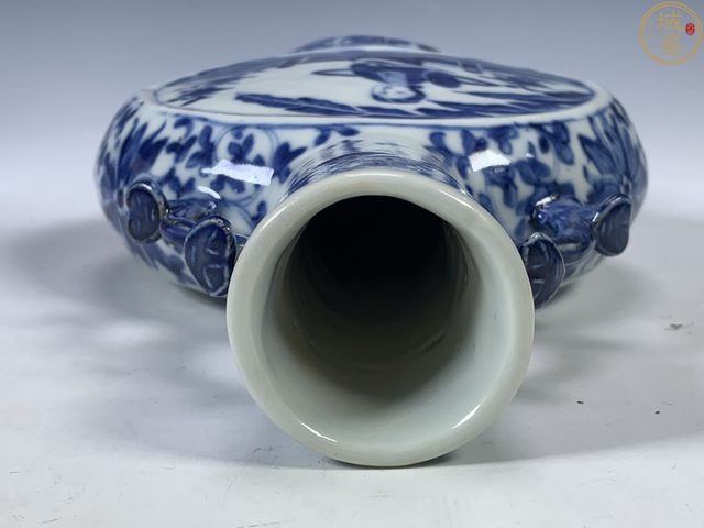 古玩陶瓷仕女紋青花抱月瓶拍賣，當前價格5800元