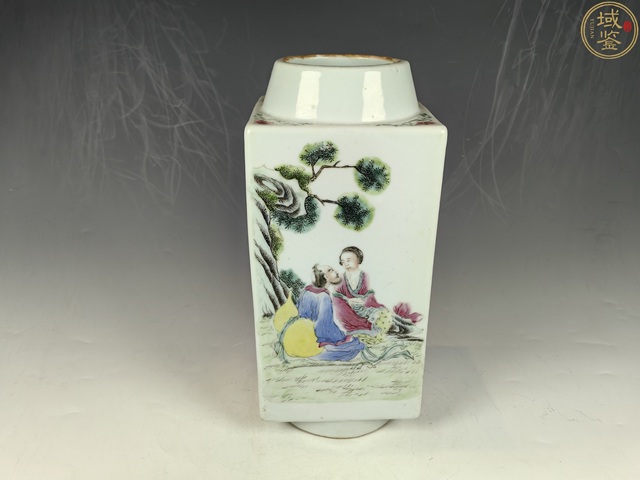 古玩陶瓷八仙圖粉彩琮式瓶拍賣，當前價格18200元