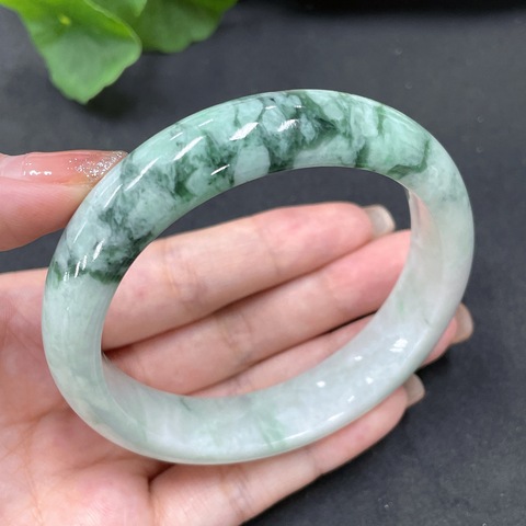 古玩玉器天然翡翠手鐲(帶翡翠鑒定證書)拍賣,當前價格1200元