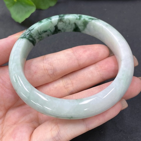 古玩玉器天然翡翠手鐲(帶翡翠鑒定證書)拍賣,當前價格1200元