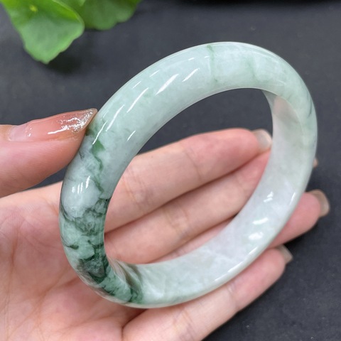 古玩玉器天然翡翠手鐲(帶翡翠鑒定證書)拍賣,當前價格1200元