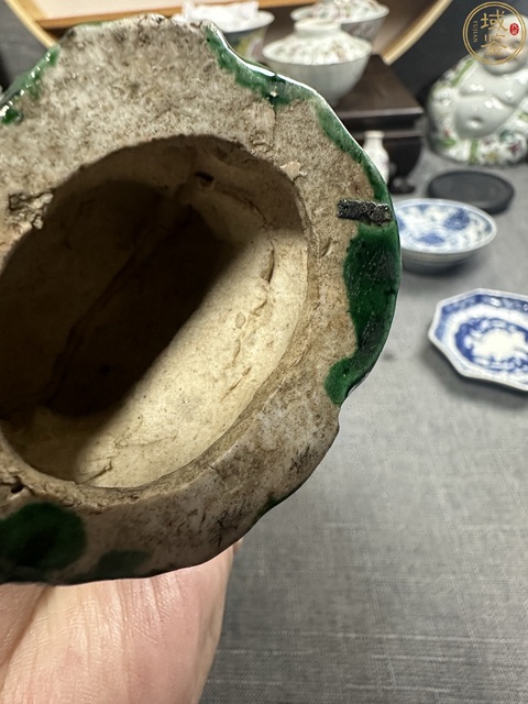古玩陶瓷晚清素三彩鐵拐李造像拍賣,當前價格3500元