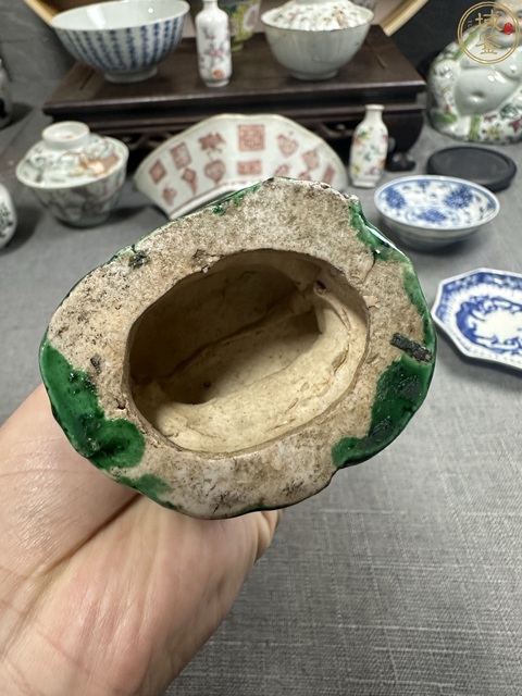 古玩陶瓷晚清素三彩鐵拐李造像拍賣,當前價格3500元