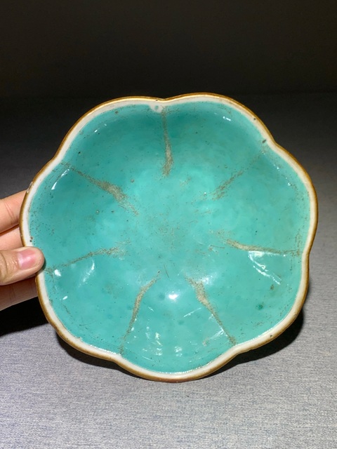 古玩陶瓷清·同治花鳥紋粉彩貢碗拍賣,當前價格1200元