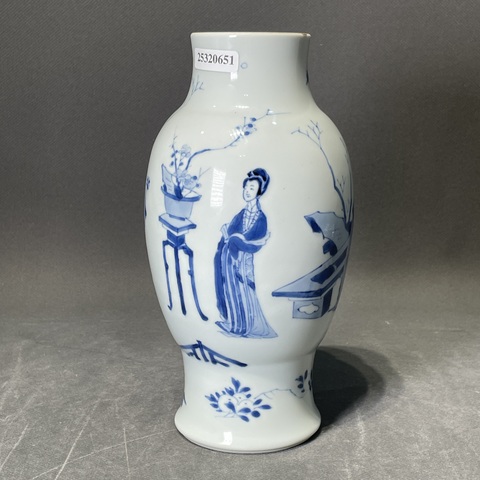 古玩陶瓷清康熙青花仕女四美圖蓮子罐拍賣,當(dāng)前價(jià)格58880元