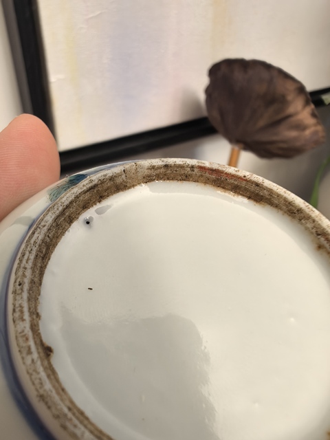 古玩陶瓷晚清青花加彩山水人物紋印盒拍賣,當前價格6500元