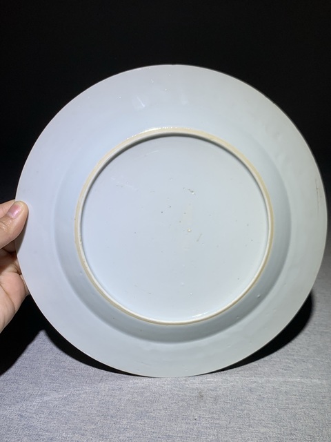 古玩陶瓷青花博古花卉紋盤拍賣，當前價格0元