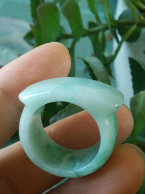古玩玉器天然翡翠戒指拍賣,當前價格368元