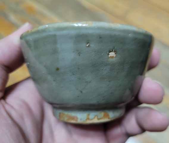古玩陶瓷元末明初龍泉青瓷茶圓拍賣,當前價格480元