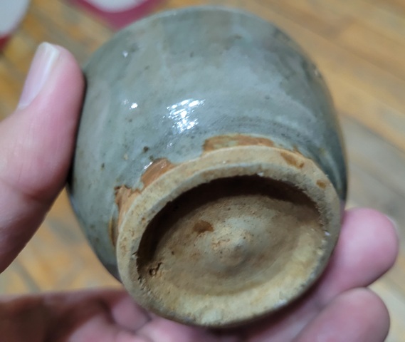 古玩陶瓷元末明初龍泉青瓷茶圓拍賣,當前價格480元