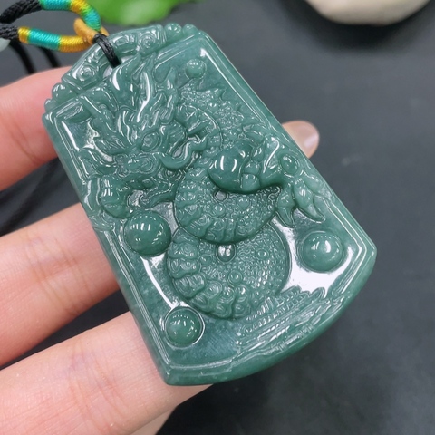 古玩玉器天然翡翠雕刻龍牌(帶鑒定證書(shū))拍賣,當(dāng)前價(jià)格688元