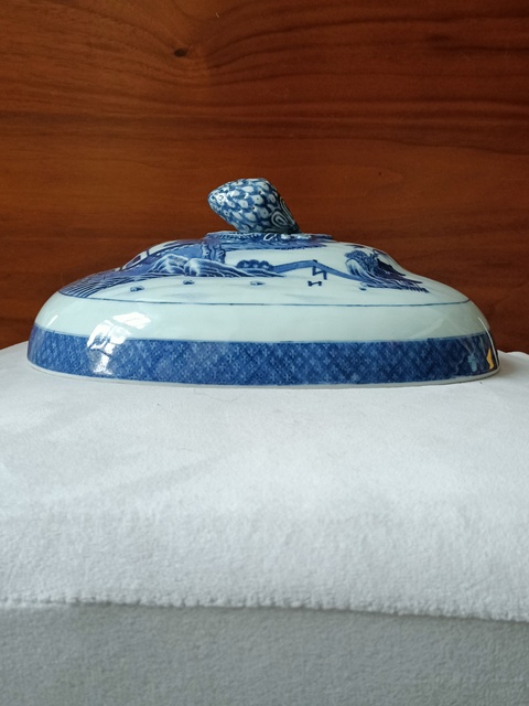 古玩陶瓷青花蓋鍋蓋子拍賣,當前價格780元