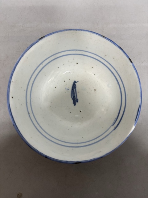 古玩陶瓷清晚期.青花花卉紋茶碗拍賣，當前價格0元