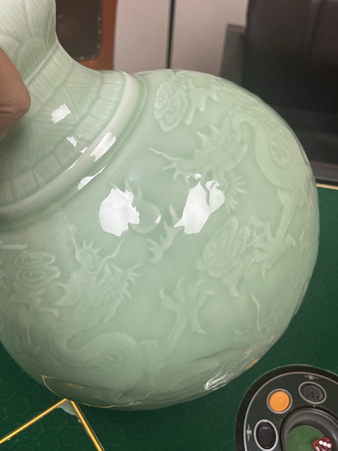 古玩陶瓷青釉尊拍賣,當前價格15000元