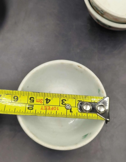 古玩陶瓷粉彩福壽紋杯六個拍賣,當前價格888元