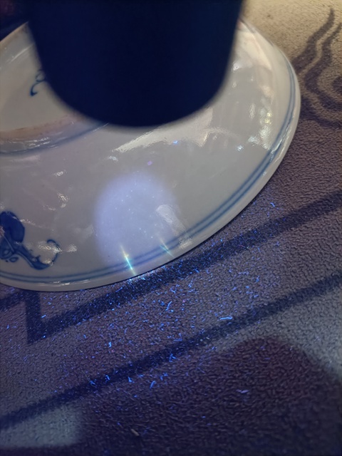 古玩陶瓷光緒小官窯青花礬紅龍紋盤拍賣,當前價格3500元