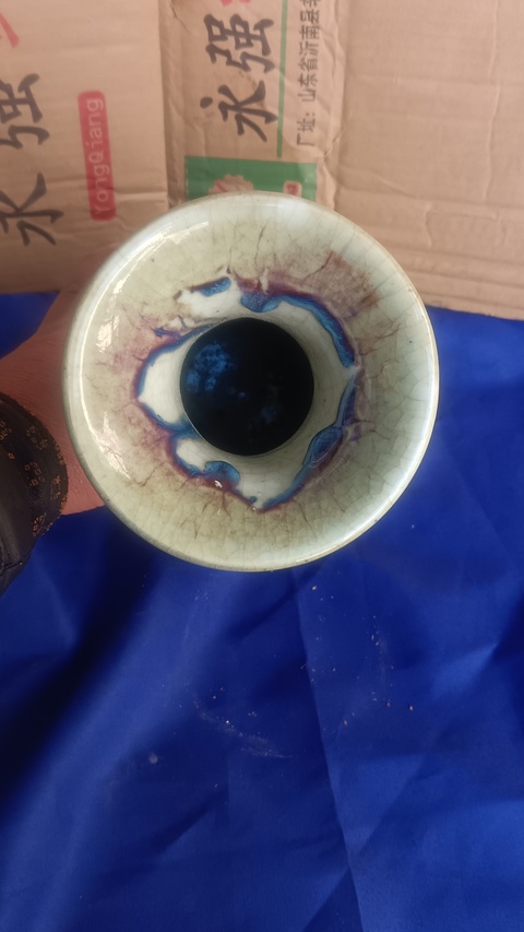 古玩陶瓷郎紅釉玉壺春瓶拍賣，當前價格16000元