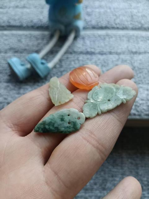 古玩玉器清代翠玉瑪瑙花飾,拍賣,當(dāng)前價格698元