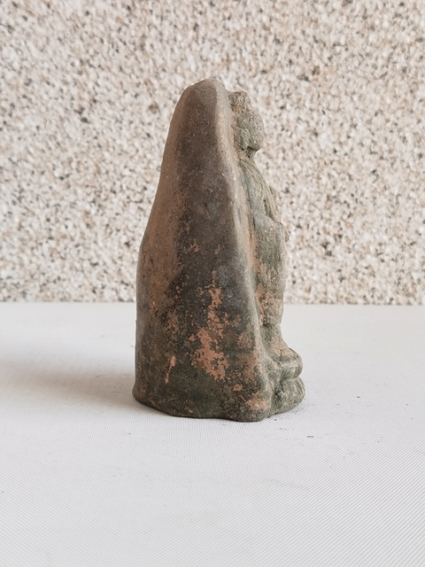 古玩陶瓷紅陶觀音菩薩造像拍賣，當(dāng)前價(jià)格450元