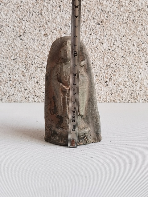 古玩陶瓷紅陶觀音菩薩造像拍賣，當(dāng)前價(jià)格450元