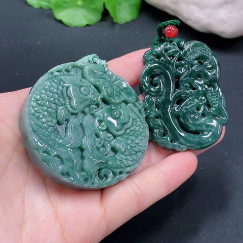古玩玉器天然翡翠掛件拍賣,當前價格299元