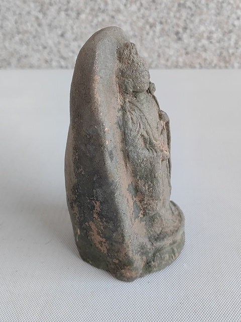古玩陶瓷紅陶觀音菩薩造像拍賣，當(dāng)前價(jià)格450元
