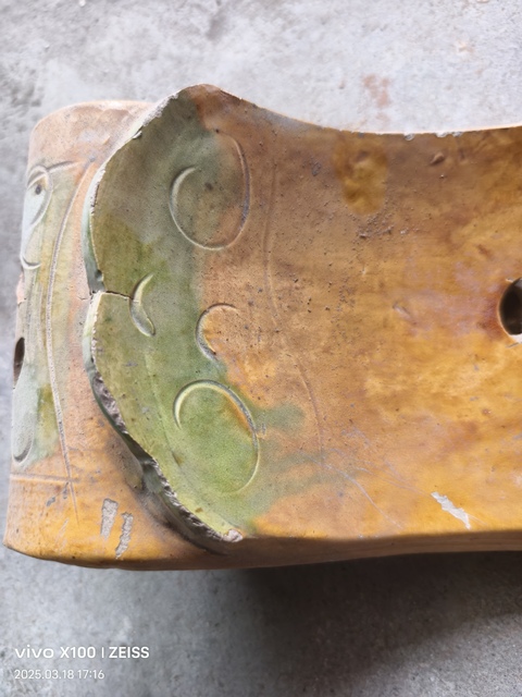 古玩陶瓷三彩瓷枕拍賣,當前價格1680元