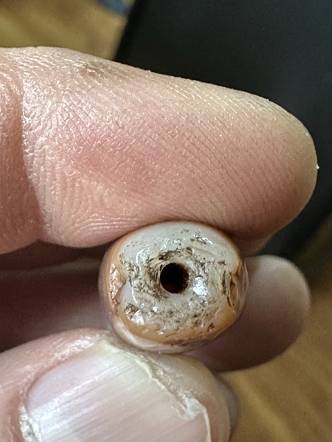 古玩玉器天然纏絲瑪瑙珠拍賣，當前價格5888元