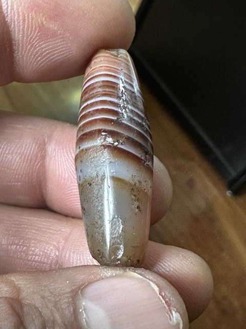 古玩玉器天然纏絲瑪瑙珠拍賣，當前價格5888元