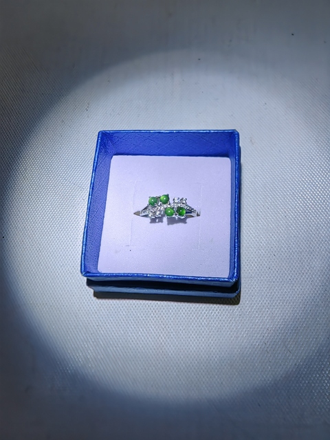 古玩玉器天然翡翠戒指拍賣,當前價格298元