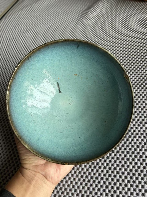 古玩陶瓷元代·鈞窯天藍釉碗拍賣，當前價格9888元