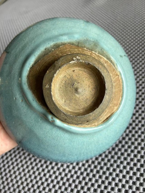 古玩陶瓷元代·鈞窯天藍釉碗拍賣，當前價格9888元