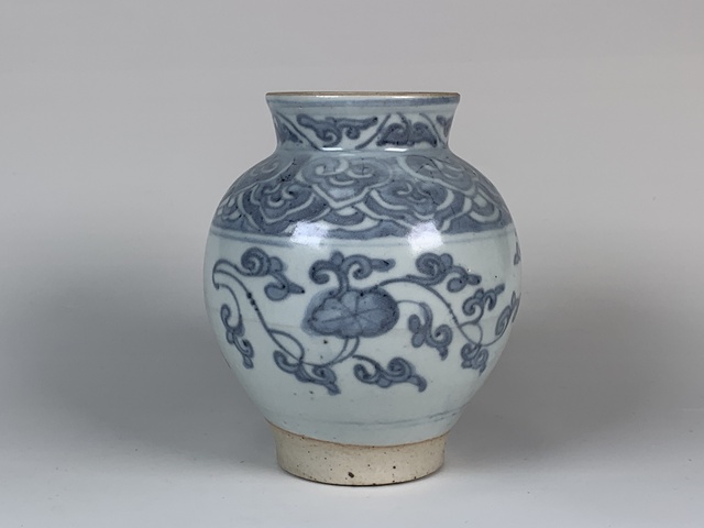 古玩陶瓷明中晚期·青花花卉紋罐拍賣,當前價格1164元