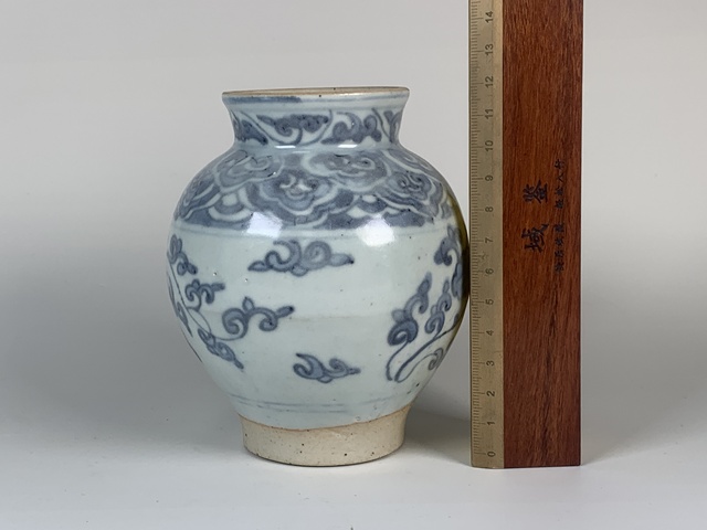 古玩陶瓷明中晚期·青花花卉紋罐拍賣,當前價格1164元
