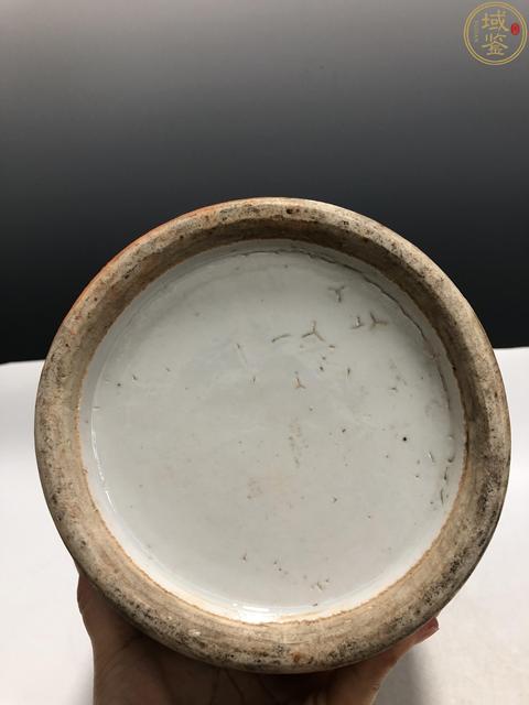 古玩陶瓷粉彩開窗人物故事紋貼塑螭龍獅耳瓶拍賣,當前價格11800元