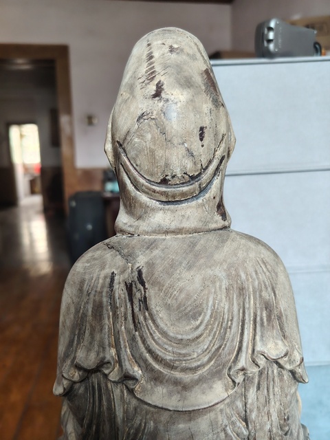 古玩雜項觀音木雕拍賣，當前價格3600元