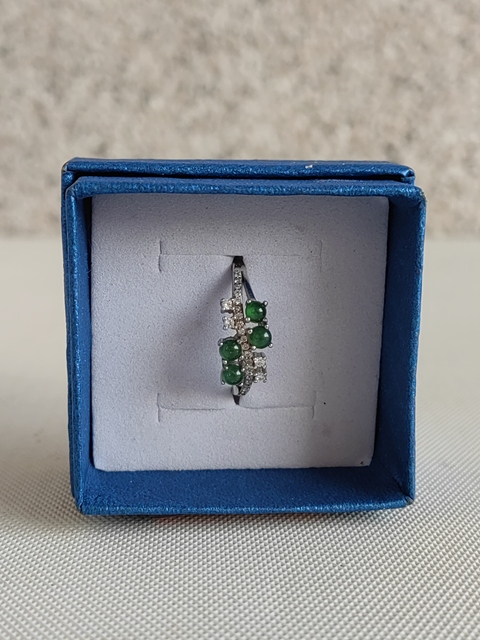 古玩玉器天然翡翠戒指拍賣,當前價格298元
