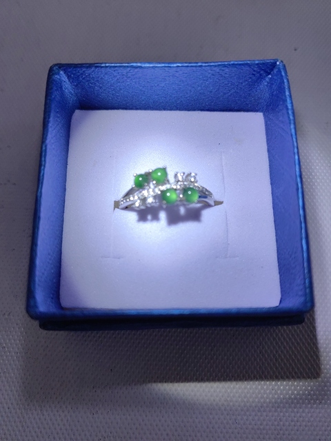 古玩玉器天然翡翠戒指拍賣,當前價格298元