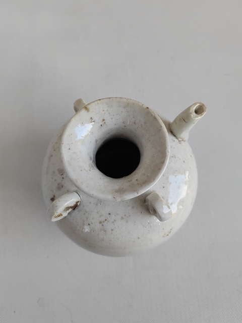 古玩陶瓷明晚期青白釉三系罐拍賣，當前價格550元