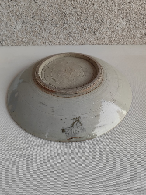 古玩陶瓷龍泉青瓷青花花卉紋盤拍賣，當(dāng)前價(jià)格298元