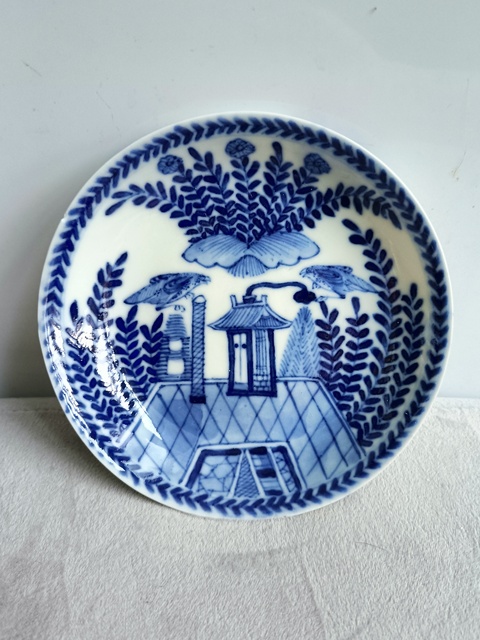 古玩陶瓷青花花鳥花卉紋盤拍賣，當前價格788元