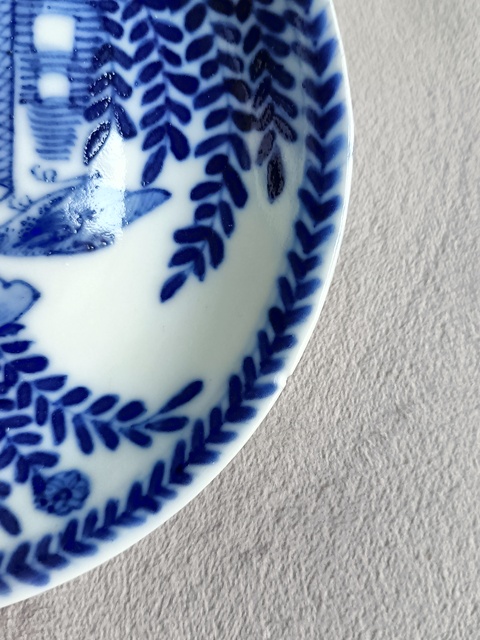古玩陶瓷青花花鳥花卉紋盤拍賣，當前價格788元