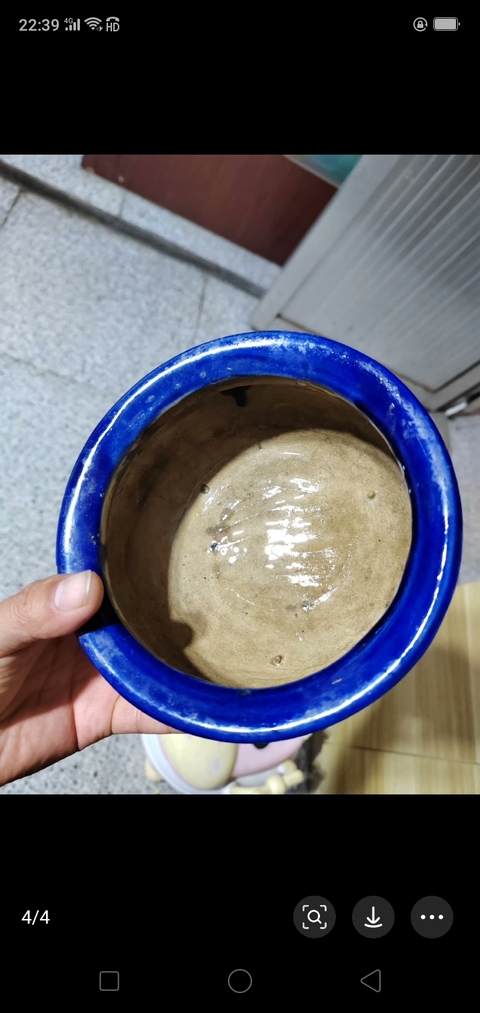古玩陶瓷藍(lán)釉堆白福壽紋三足香爐拍賣(mài),當(dāng)前價(jià)格1360元
