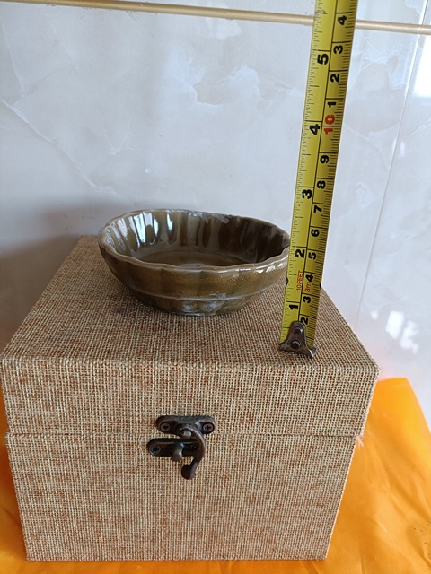 古玩陶瓷宋末元初龍泉青瓷鱔魚黃釉蔗椴洗拍賣,當前價格3980元