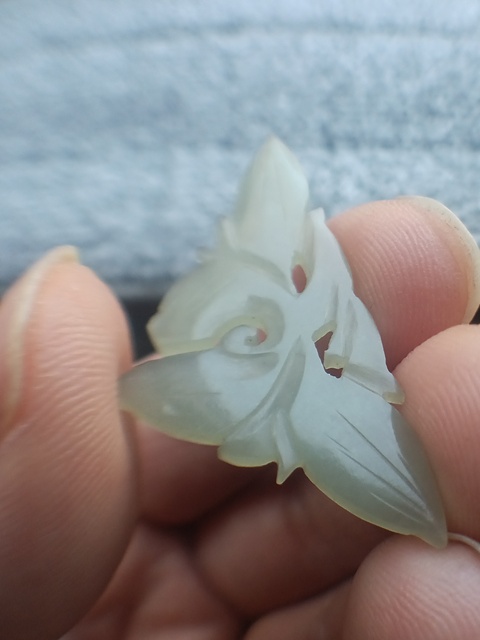 古玩玉器（大幾百的）清代和田玉雕“花片”拍賣，當前價格108元