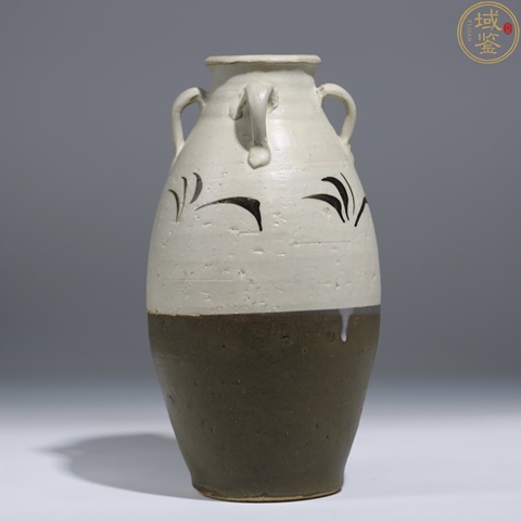 古玩陶瓷元明時期磁州窯花卉瓶拍賣，當前價格15800元